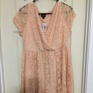 Torrid Peach Lace Dress
